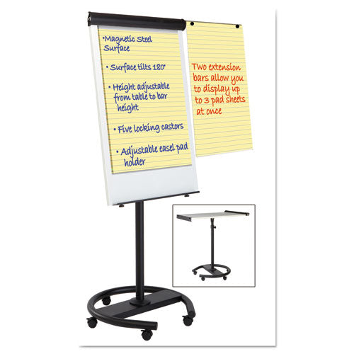 360 Multi-use Mobile Magnetic Dry Erase Easel, 27