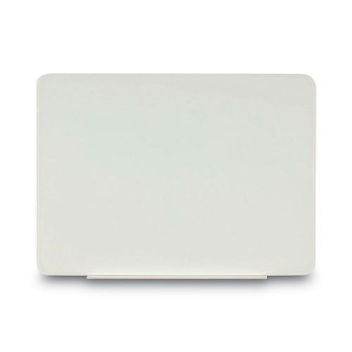 Magnetic Glass Dry Erase Board, 60" X 48", Opaque White Surface