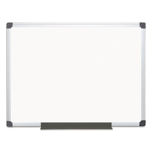 Value Lacquered Steel Magnetic Dry Erase Board, 48" X 36", White Surface, Satin Aluminum Frame