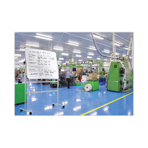 Earth Silver Easy Clean Mobile Revolver Dry Erase Boards, 36