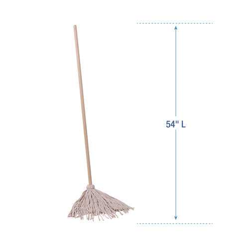 Handle/deck Mops, #20 White Cotton Head, 54
