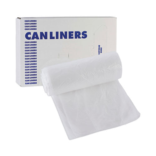 High-density Can Liners, 10 Gal, 6 Mic, 24