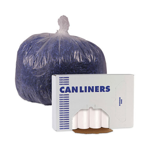 High-density Can Liners, 45 Gal, 11 Mic, 40