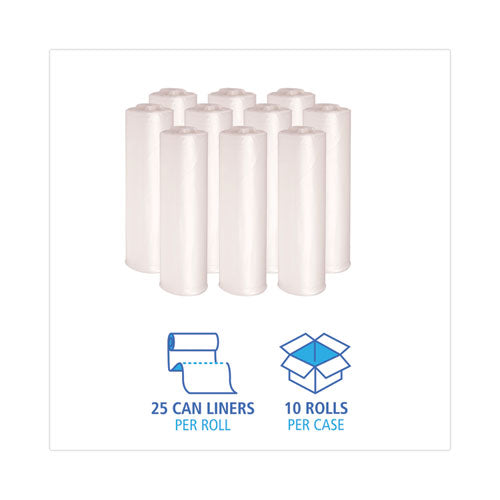 High-density Can Liners, 45 Gal, 11 Mic, 40