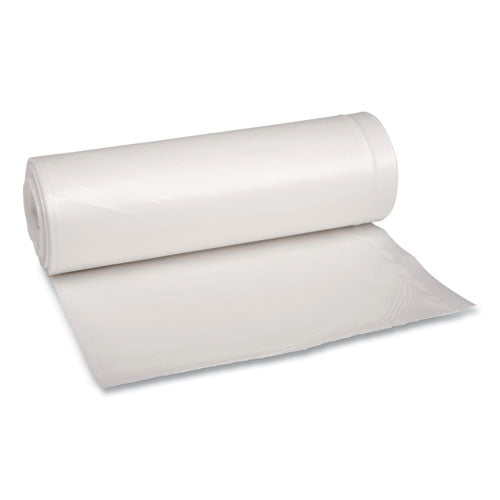 Recycled Low-density Polyethylene Can Liners, 60 Gal, 1.75 Mil, 38" X 58", Clear, Perforated, 10 Bags/roll, 10 Rolls/carton