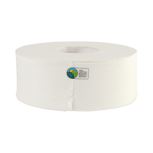 Jrt Bath Tissue, Jumbo, Septic Safe, 2-ply, White, 3.3