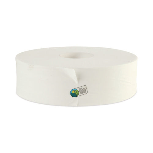 Jrt Bath Tissue, Jumbo, Septic Safe, 2-ply, White, 3.5