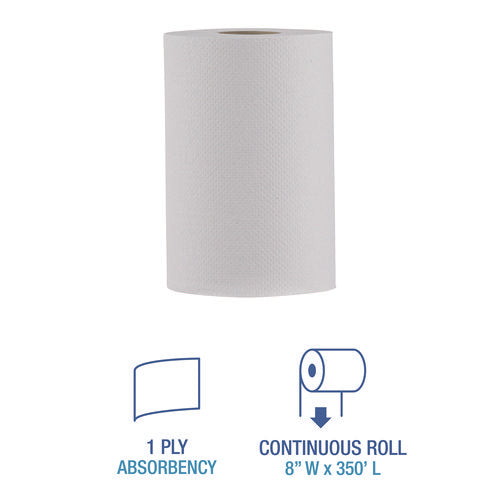 Hardwound Paper Towels, Nonperforated, 1-ply, 8