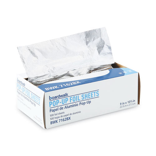 Standard Aluminum Foil Pop-up Sheets, 63 Gauge, 9 X 10.75, 500 Sheets/box, 6 Boxes/carton