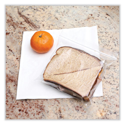 Reclosable Food Storage Bags, Sandwich, 6.5