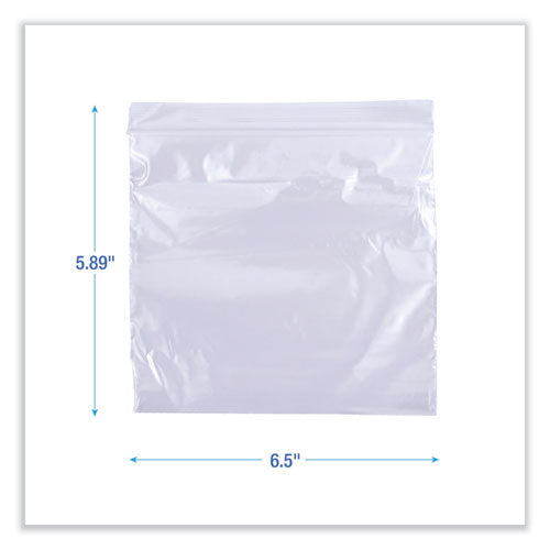 Reclosable Food Storage Bags, Sandwich, 6.5