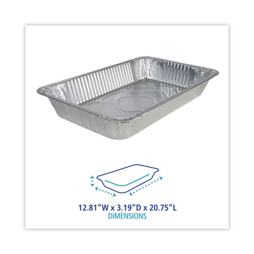 Aluminum Steam Table Pans, Full-size Deep, 620 Gauge, 3.19