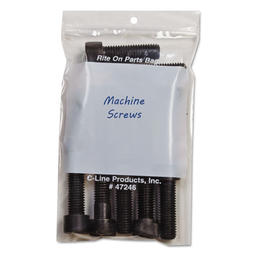 Write-on Poly Bags, 2 Mil, 4