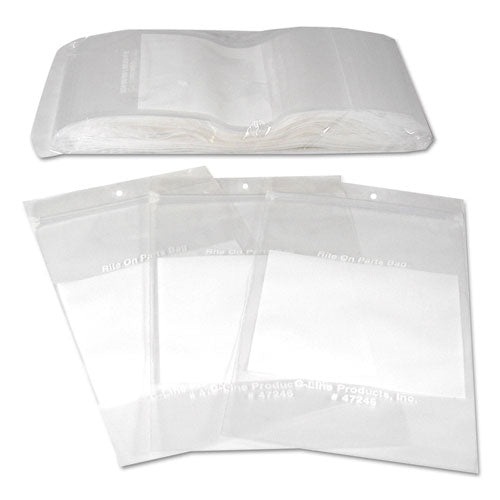 Write-on Poly Bags, 2 Mil, 4