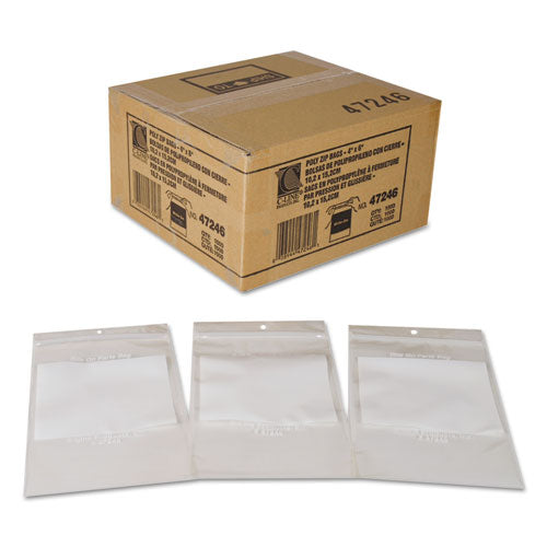 Write-on Poly Bags, 2 Mil, 4