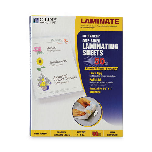 Cleer Adheer Self-adhesive Laminating Film, 2 Mil, 9