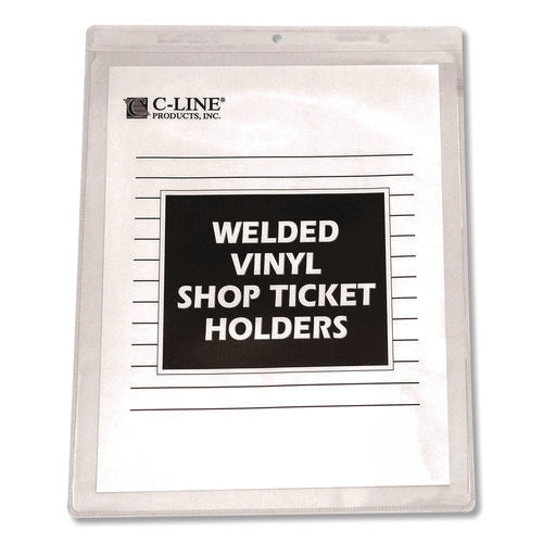 Clear Vinyl Shop Ticket Holders, Both Sides Clear, 50 Sheets, 9 X 12, 50/box