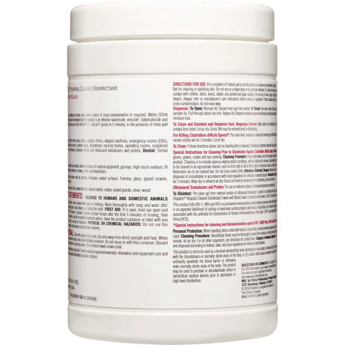 Dispatch Hospital Cleaner Disinfectant Towels W/bleach, 1-ply, 6.75 X 8, Unscented, White, 150/canister, 8 Canisters/carton
