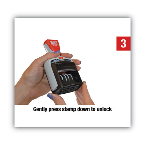 Model S 360 Two-color Message Dater, 1.75 X 1, 