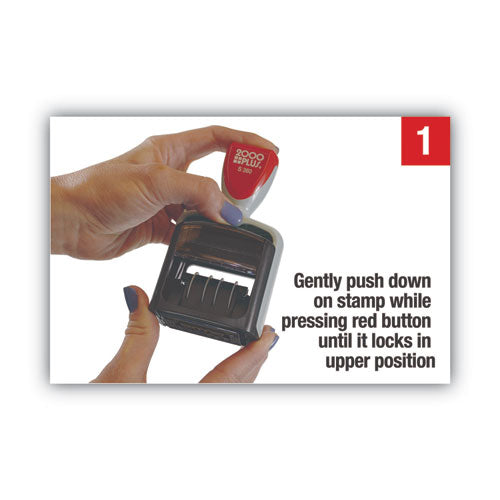Model S 360 Two-color Message Dater, 1.75 X 1, 