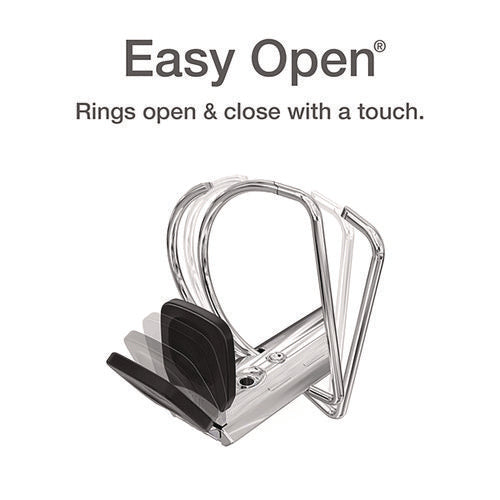 Premier Easy Open Clearvue Locking Slant-d Ring Binder, 3 Rings, 1
