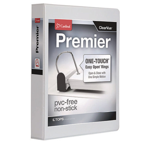 Premier Easy Open Clearvue Locking Slant-d Ring Binder, 3 Rings, 2