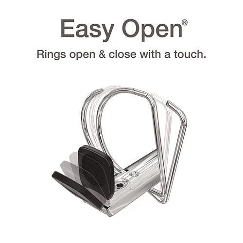 Premier Easy Open Clearvue Locking Slant-d Ring Binder, 3 Rings, 2