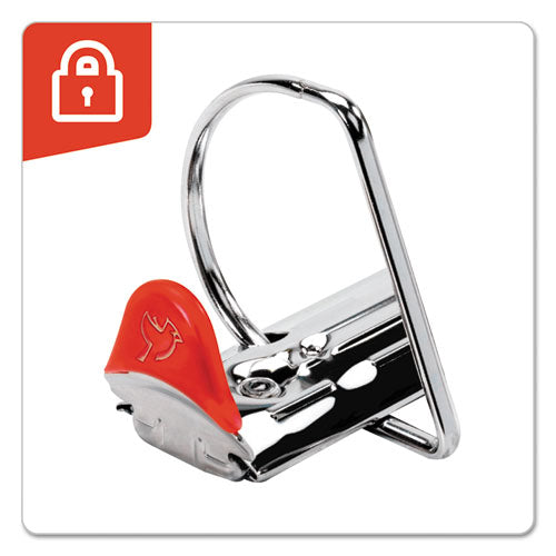 Xtralife Clearvue Non-stick Locking Slant-d Ring Binder, 3 Rings, 4