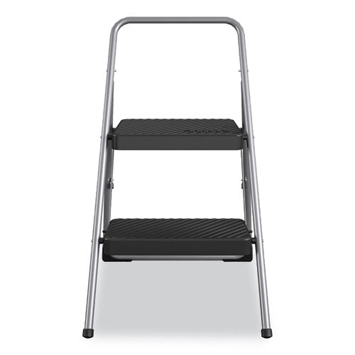 2-step Folding Steel Step Stool, 200 Lb Capacity, 28.13
