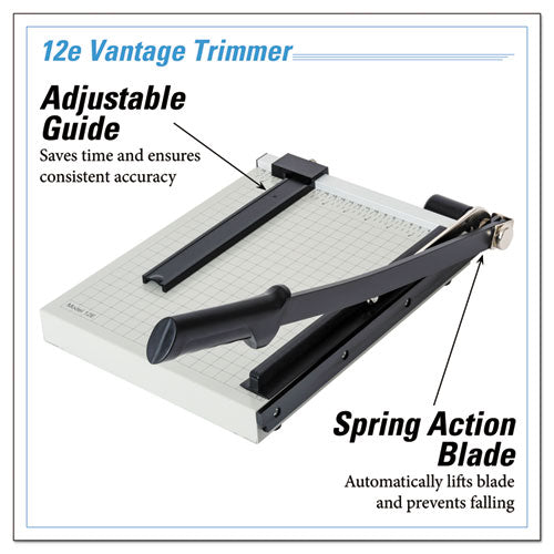 Vantage Guillotine Paper Trimmer/cutter, 15 Sheets, 12