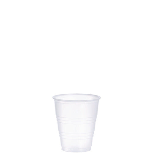 High-impact Polystyrene Cold Cups, 5 Oz, Translucent, 100/sleeve, 25 Sleeves/carton