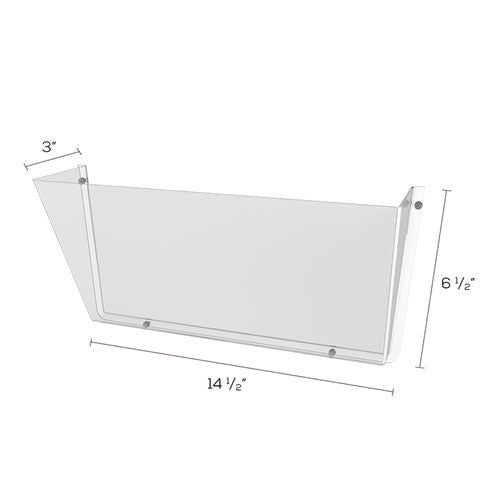 Unbreakable Docupocket Wall File, Letter Size, 14.5
