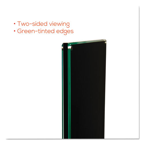 Double-sided Magnetic Sign Display, 8.5 X 11 Insert, 56