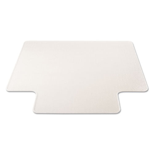 Rollamat Frequent Use Chair Mat, Med Pile Carpet, Flat, 45 X 53, Wide Lipped, Clear