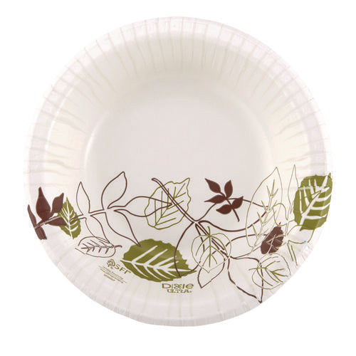 Pathways With Soak Proof Shield Heavyweight Paper Bowls, Wisesize, 12 Oz, Green/burgundy, 125/pack, 4 Packs/carton