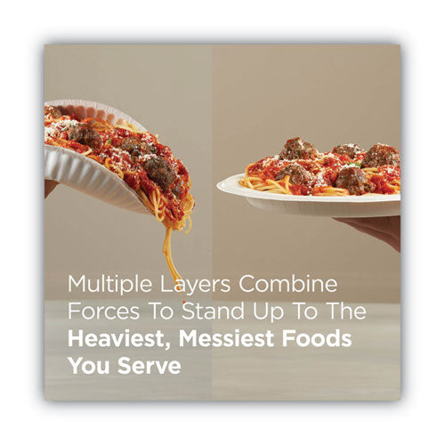 Pathways Soak Proof Shield Heavyweight Paper Plates, Wisesize, 10.13