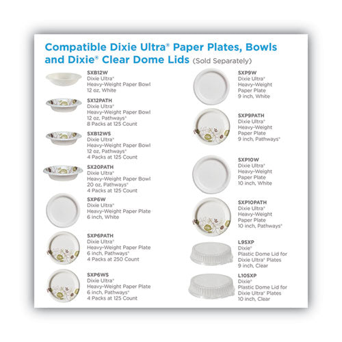 Pathways Soak Proof Shield Heavyweight Paper Plates, Wisesize, 10.13