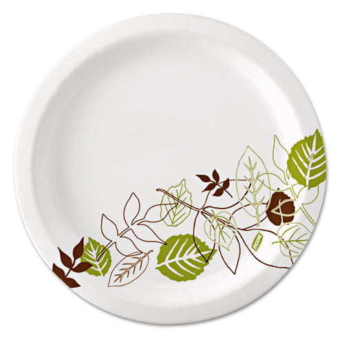 Pathways Soak-proof Shield Mediumweight Paper Plates, Wisesize, 6.87