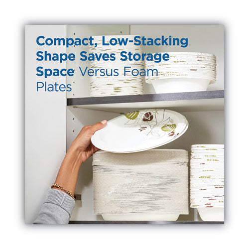 Pathways Soak-proof Shield Mediumweight Paper Plates, Wisesize, 6.87