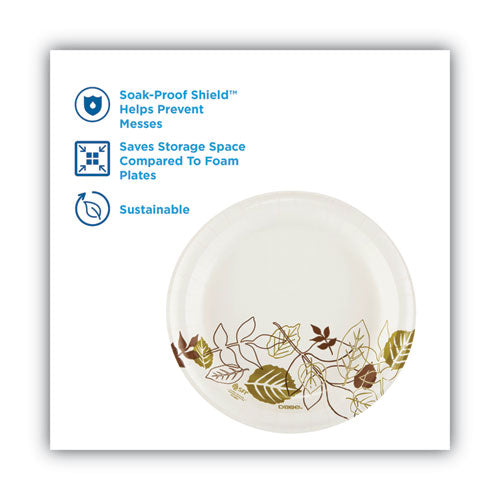 Pathways Soak-proof Shield Mediumweight Paper Plates, 8.5