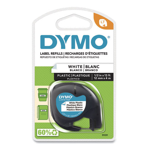 Letratag Plastic Label Tape Cassette, 0.5