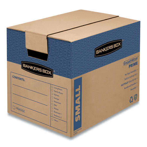 Smoothmove Prime Moving/storage Boxes, Hinged Lid, Regular Slotted Container, Small, 12