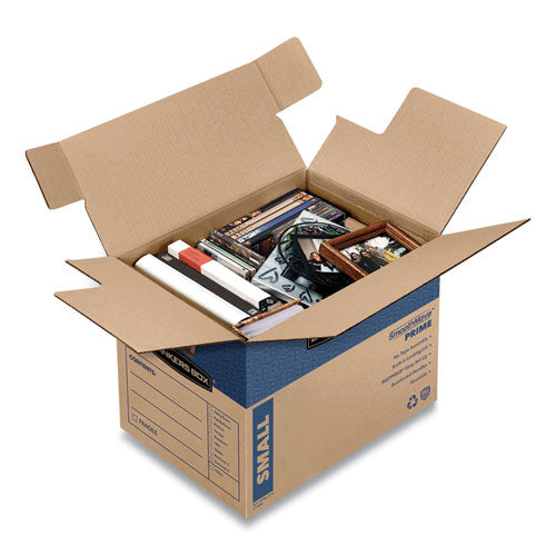 Smoothmove Prime Moving/storage Boxes, Hinged Lid, Regular Slotted Container, Small, 12