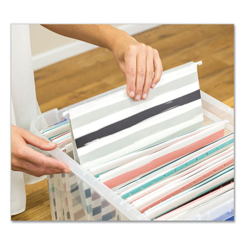 Heavy Duty Plastic File Storage, Letter/legal Files, 14