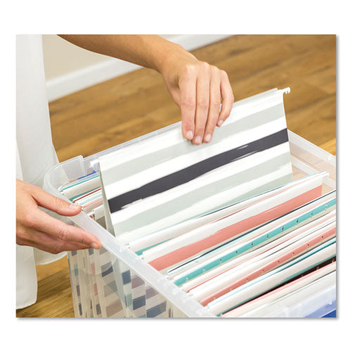 Heavy Duty Plastic File Storage, Letter/legal Files, 14