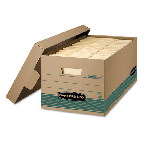 Stor/file Medium-duty 100% Recycled Storage Boxes, Letter Files, 12.88