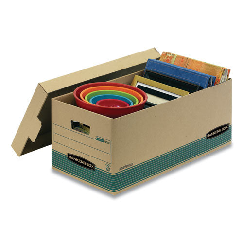 Stor/file Medium-duty 100% Recycled Storage Boxes, Letter Files, 12.88