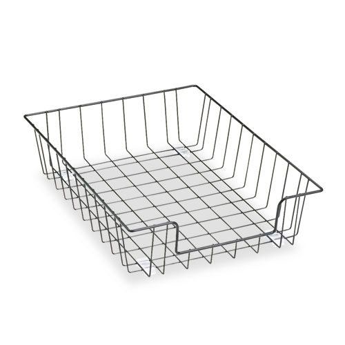 Wire Desk Tray Organizer, 1 Section, Letter Size Files, 10