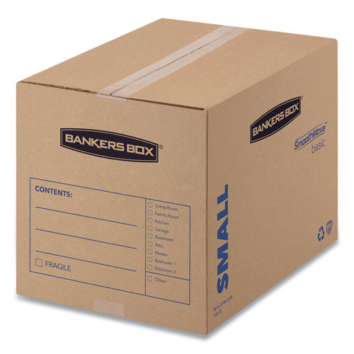 Smoothmove Basic Moving Boxes, Regular Slotted Container (rsc), Small, 12