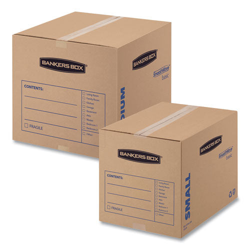 Smoothmove Basic Moving Boxes, Regular Slotted Container (rsc), Small, 12